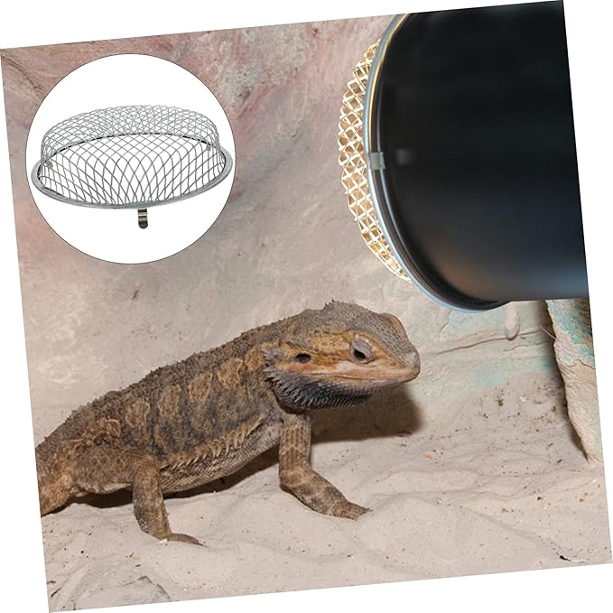 BESPORTBLE Reptile Heating Lamp Mesh Cover for Lizard Light Sturdy Lampshade Accessory