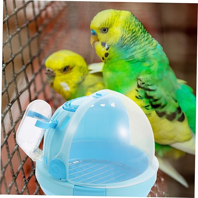 Yardwe 1set Lightweight Pet Bird Travel Cage for Small Birds and Parrots Handheld Design Portable Handle for Outdoor and Travel Use Includes Style Carrier and Galvanized Mesh Pad