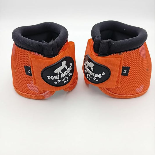 TGW RIDING 2520D Horse Bell Boots No-Turn Horse Bell Boots, Equine Ballistic Hoof Overreach Bell Boot, Pair