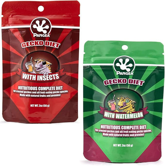 Pangea Gecko Diet Fruit & Watermelon Bundle - 2oz Fruit & Insects and Watermelon