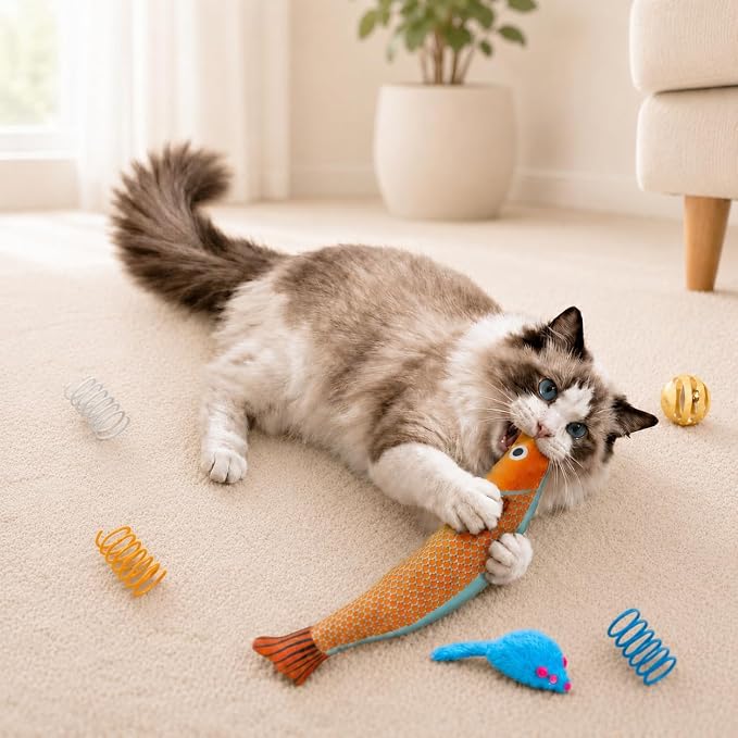 Cat Toys for Indoor Cats, 44 Pack Interactive Cat Toy Set for Kitten - Image 6