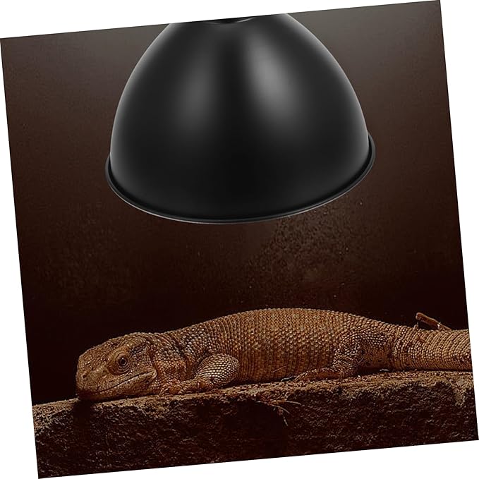 Luxshiny 1pc Reptile Heat Lamp Shade Insulated Dome Bulb Reflector for Optimal Lighting Terrariums Construction for Bearded Dragons Lizards and Snakes Energy Efficient Design