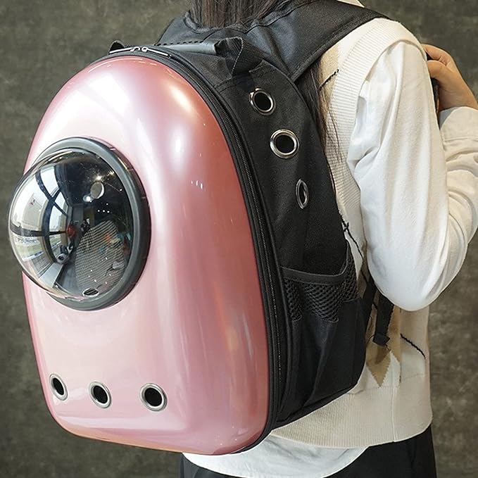 Flight Cage Lightweight Bird Carrier Acrylic Bird Travel Bag with Handle Breathable Transparent Space Capsule for Outdoor Bird Cage (Color : A)
