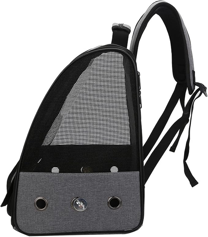 Flight Cage Bird Travel Bag Lightweight Bird Backpack Pet Bag Lightweight Breathable Bird Cage Carrier for Outdoor Bird Cage (Color : Grey)