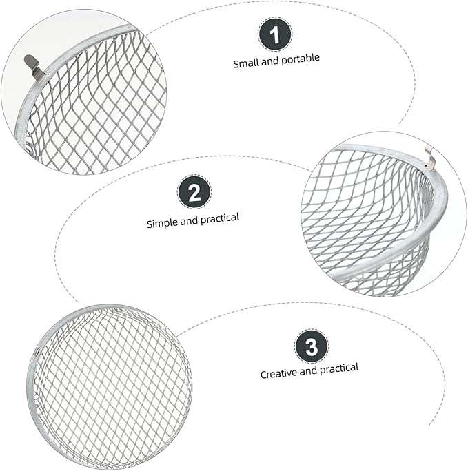 2pcs Reptile Heating Lamp Shade Scald Lamp Cover for Reptiles Mesh Protector for Turtles Snakes and Lizards and Easy Installation Essential