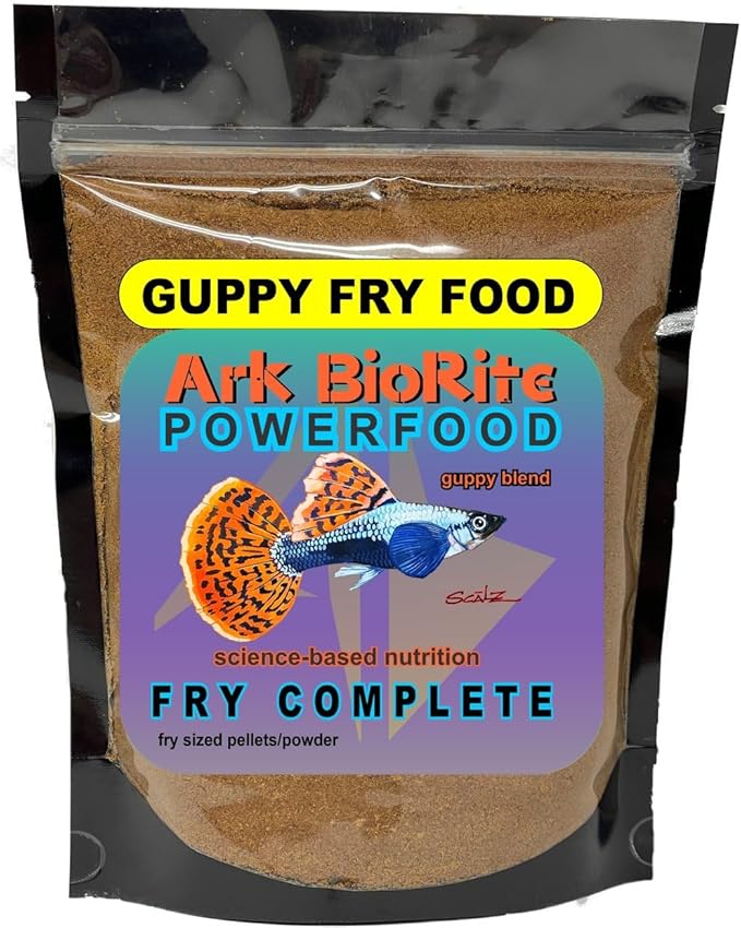 16oz Fry Juvi Baby Guppy SuperFood, All Natural, No Fillers, Complete Nutrition powerfood, Color Enhancer