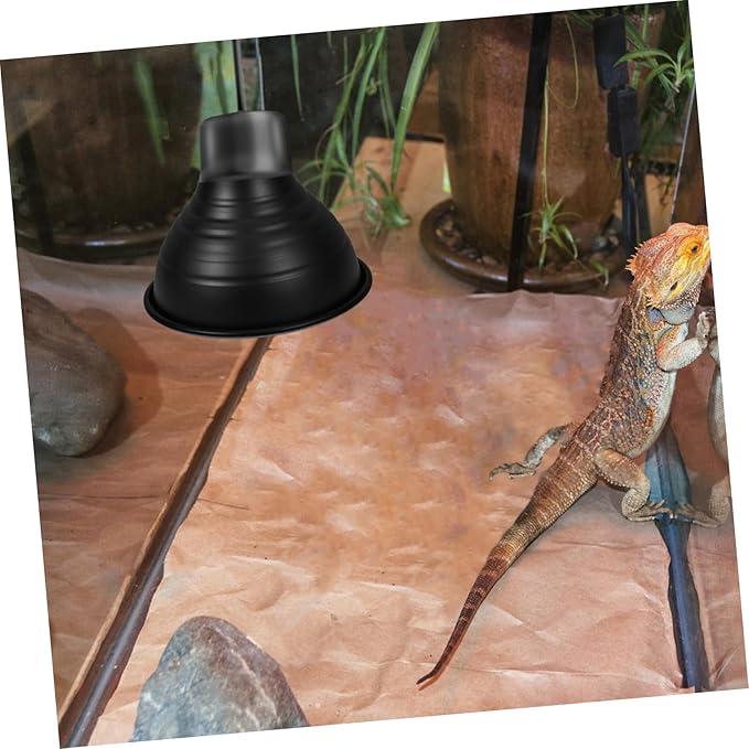 Reptile Heat Lamp Cover Insulated Lampshade for Reptile Boxes Reflector Design Easy Installation Energy Efficient Essential Accessory for Pet Owners