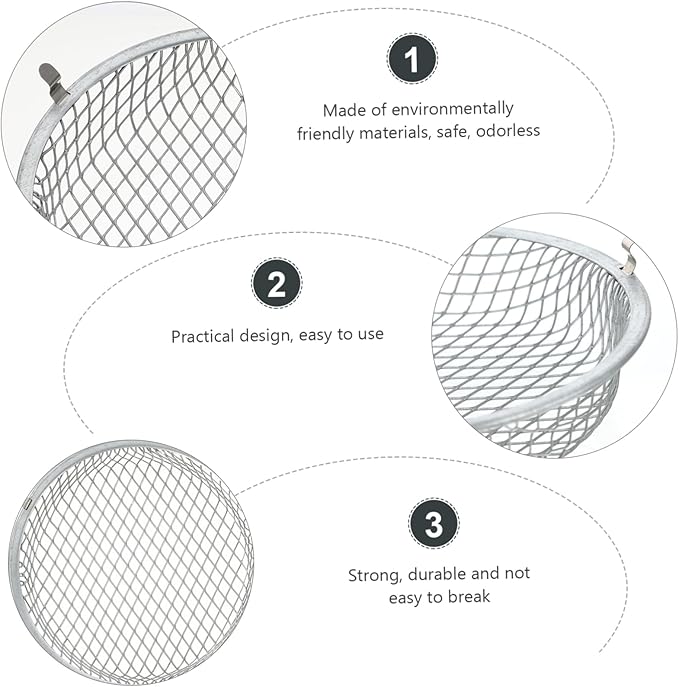 FOMIYES 2pcs Reptile Heating Lamp Mesh Cover Scalding Lampshade for Turtles Snakes and Lizards Easy to Install Efficient Heat Dissipation for