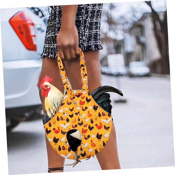YARNOW 2pcs Pet Chicken Carrier Bags Stylish Poultry Holder for Hens and Roosters with Comfortable Leg Openings and Convenient Closure for Travel and Outdoor Activities