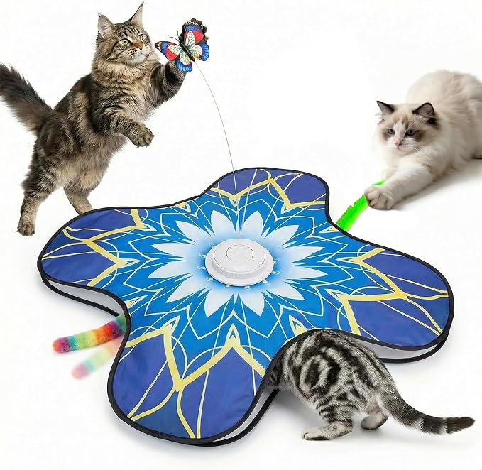Interactive Cat Toys For Indoor Cats, Rechargeable Touch Automatic Cat Toy by Unknown