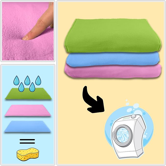 Fleece Playground for Guinea Pig and Rabbit - All in One, It's a Blanket, a Giant Tunnel, a House, a Cushion and a Bed - 47.2 x 23.6 in - Pink