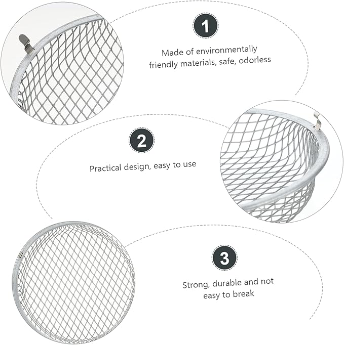 Angoily 2pcs Scalding Lamp Mesh Cover for Reptiles Lampshade Protector Prevent Burns from Heat Sources Essential for Lizard Snake and Pet Safety
