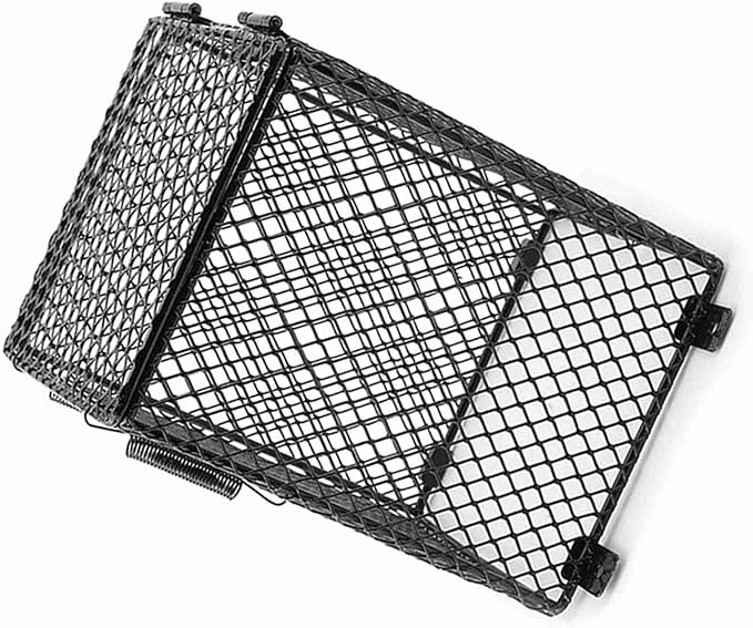 Reptile Anti-Scald Lamp, Mesh Cover, Durable Heating Shade for Ceramic Bulb Day and Night, Suitable for Reptile Owners (Square)