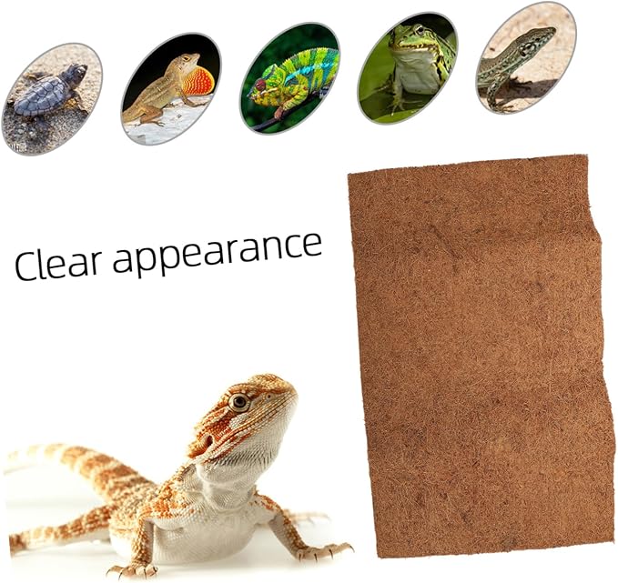 BESPORTBLE Coconut Substrate Reptile Supplies Reptile Bed Mat Terrarium Bedding Breathable