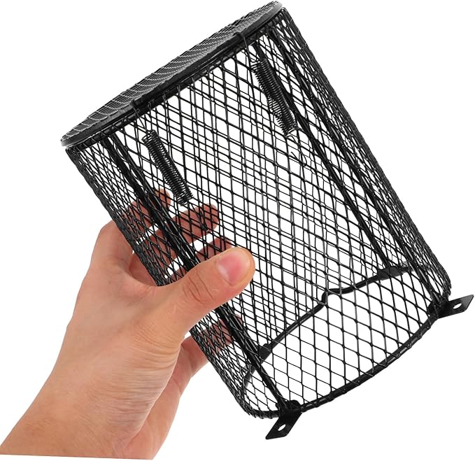 VOSAREA Reptile Heating Lampshade Cover Mesh Protector for Pet Reptiles Quick Installation for Various Cages Easy Lizards