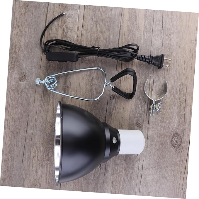 110v Reptile Lamp Fixture Dome Cover Shade for Turtle and Lizard Tanks High-Temperature Easy Installation Compatible Bulbs