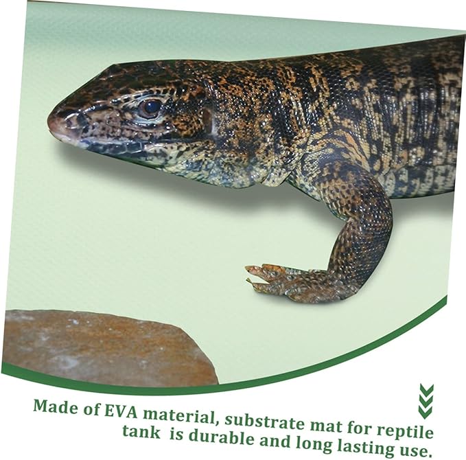 Reptile Carpet Terrarium Bedding Mat for Bearded Dragon Leopard Gecko Lizard Snake Turtle Soft Easy to Clean Substrate Mat for Comfortable Reptile Experience