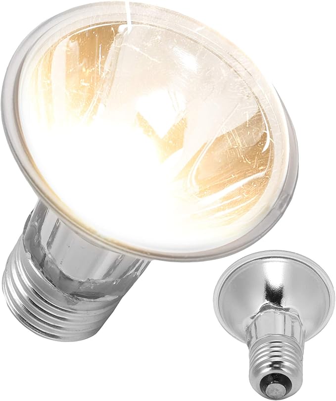 Akozon Reptiles Sun Basking Heating Lamp Bulbs - UVAUVB Sunbathe Bulb for Lizards, Snakes & Turtles - Essential for Reptile Growth & Health (75W 110V)