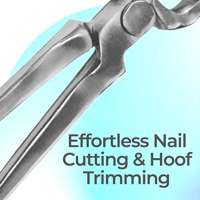 9" Foal Hoof Nippers, Stainless Steel Farrier Tool for Horses & Livestock, One-Handed Hoof Trimming Nipper – Sharp, Durable & Rust-Resistant