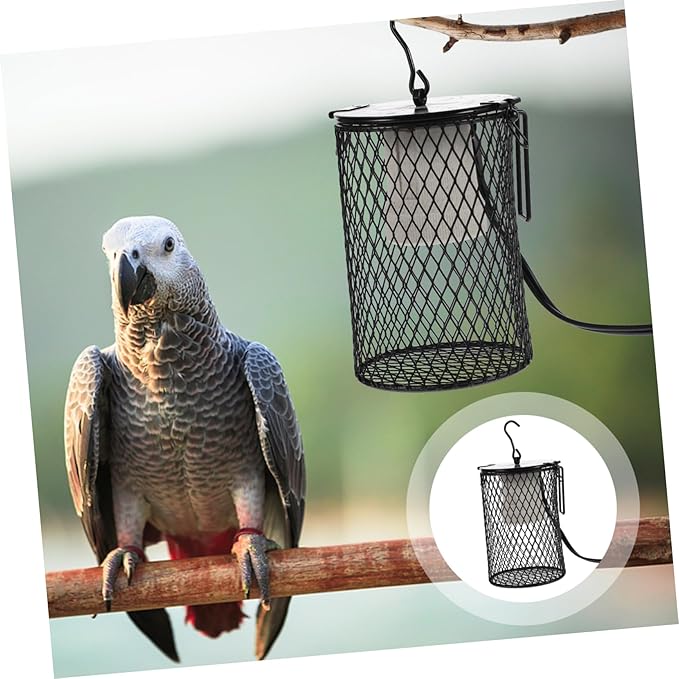Reptile Box Lamp Cover Pet Heating Lamp Guard Parrot Heater Guard for Reptile Lights Decor