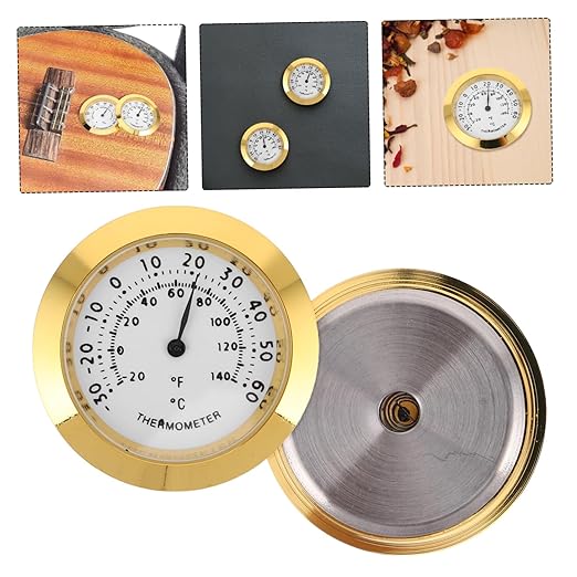 LIOOBO 2Pcs Mini Temperature and Humidity Monitor Accurate Indoor Hygrometer for Guitar Cases Reptile Terrariums Kitchen and Greenhouse Use High Precision Sensor for Real