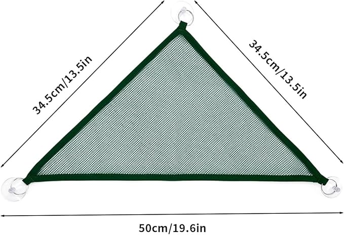 2 Pcs Bearded Dragon Lizard Hammock, Geckos Hammock, Breathable Mesh Reptile Hammock, Suitable for Iguanas, Anoles, Geckos, Snakes, Chameleon（Green）