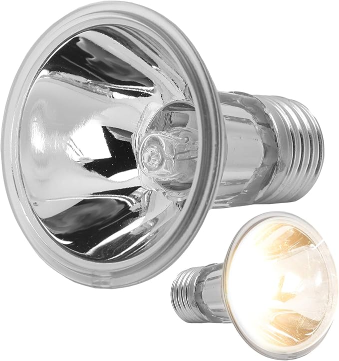 Akozon Reptiles Sun Basking Heating Lamp Bulbs - UVAUVB Sunbathe Bulb for Lizards, Snakes & Turtles - Essential for Reptile Growth & Health (75W 220V)