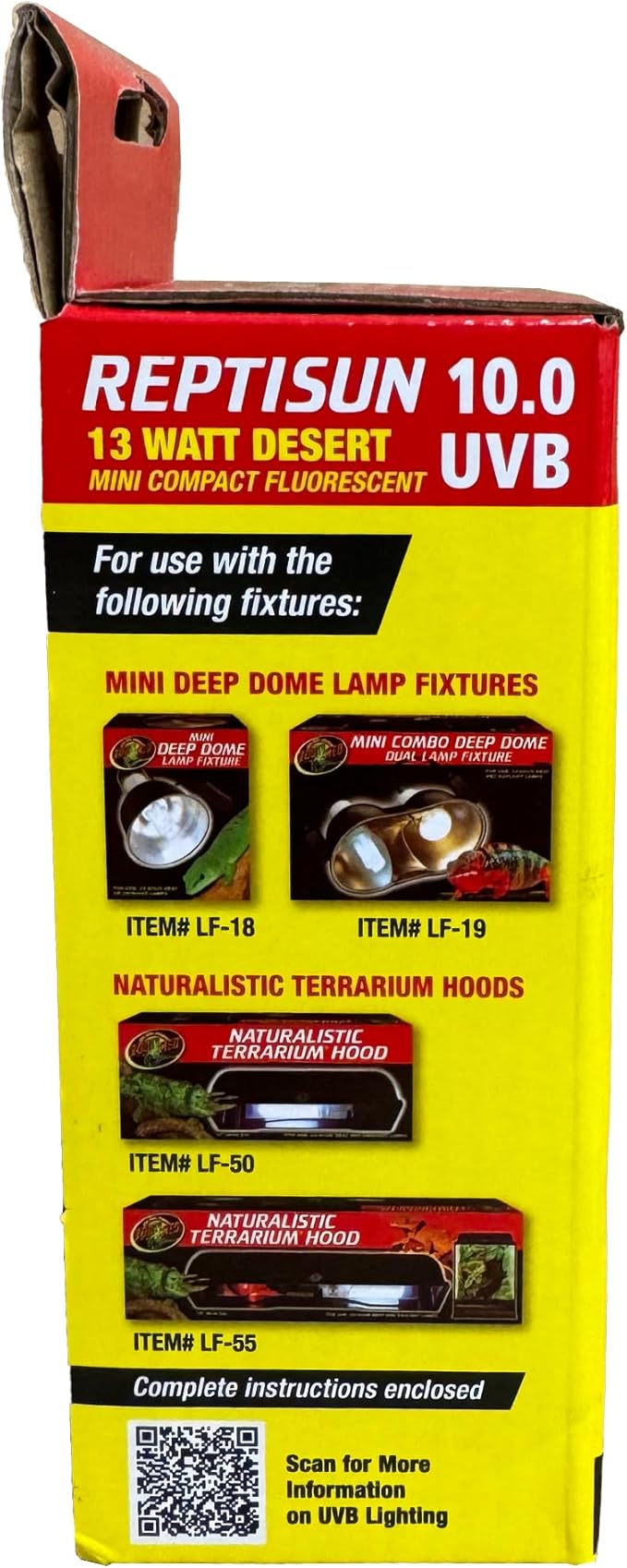 Zoo Med ReptiSun 10.0 UVB Mini Compact Fluorescent 13 Watt (4 Pack)