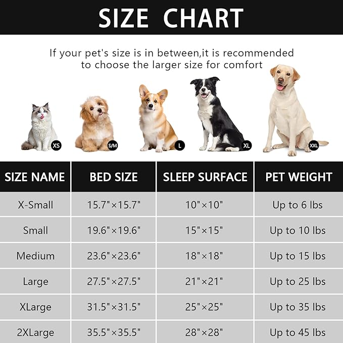 NOYAL Dog Bed Round Hooded Plush Cat Cave Donut Anti Anxiety Fluffy Dog Bed for Small Medium Dog and Cat - Bandhnu Coffee, Large 27.5