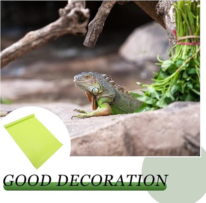 Ipetboom 2pcs Reptile Mat Terrarium Bedding for Snakes Lizards Tortoises Non-Stick Substrate for Comfortable Climbing Environment