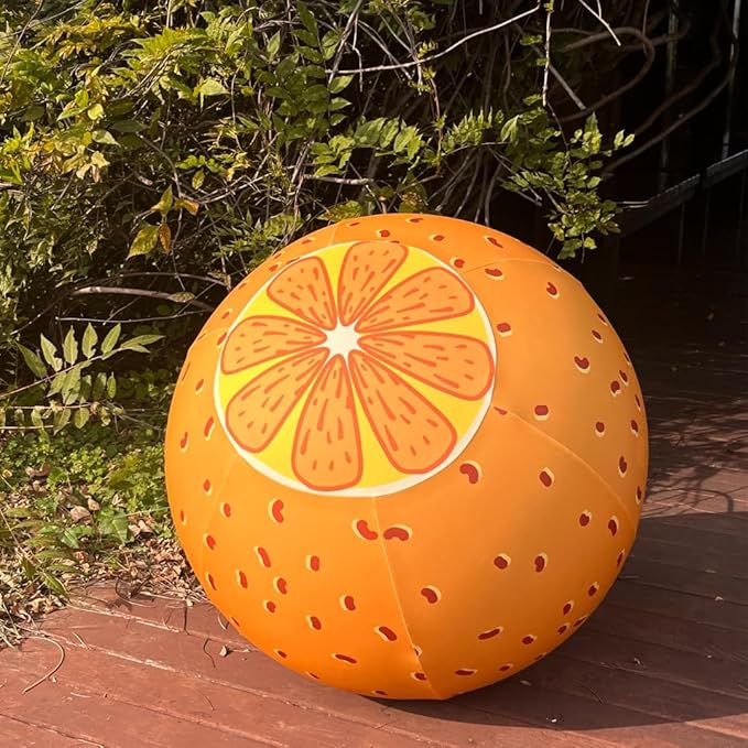 40 Inch Horse Ball Cover ，Ball Cover for Horses,High-Strength Fabric,Orange Pattern