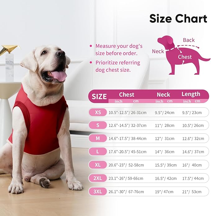 Vecomfy Fleece Lining Dog Hoodie with Harness Built in,Extra Warm Small Dog Jacket in Winter Puppy Coats with Hooded,Red M