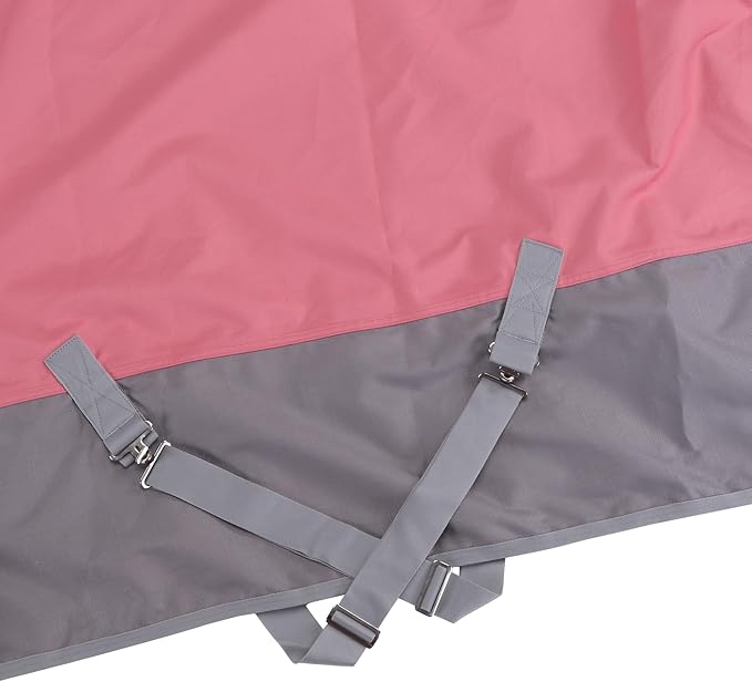LEAFOREST 1200 Denier Waterproof Mini Shetland Rug Pony Rug Foal Rug Turnout Rug (no Filling) Pink Grey 39IN