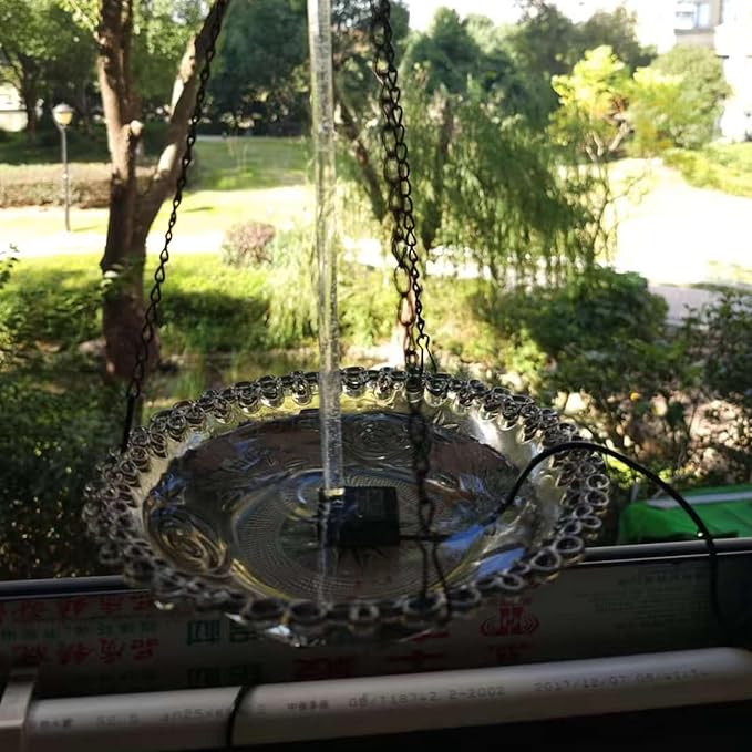 USB Power Garden Bird Waterer Hanging Bird Feeder Quick Setups Adjustable Water Feature Ideal for Outdoor Use Hanging Bird Feeders for Outdoors