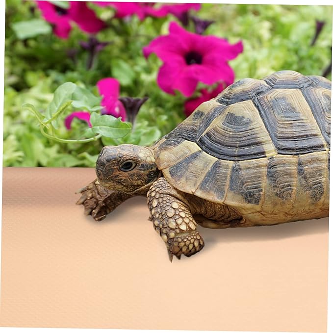 Reptile Carpet Mat Non-Slip Substrate for Terrarium Soft and Easy-Clean Reptile Bedding for Snakes Lizards and Turtles Lotus Pink