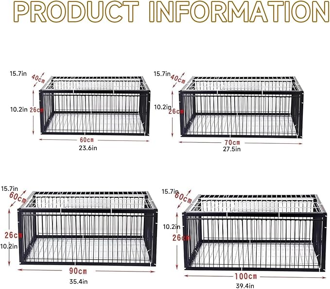 Carrier Pigeon Cage Pigeon Bird Trap Cage One-Way Entrance Trapping U-Trap Door for Quail Doves(White,70 * 40cm)