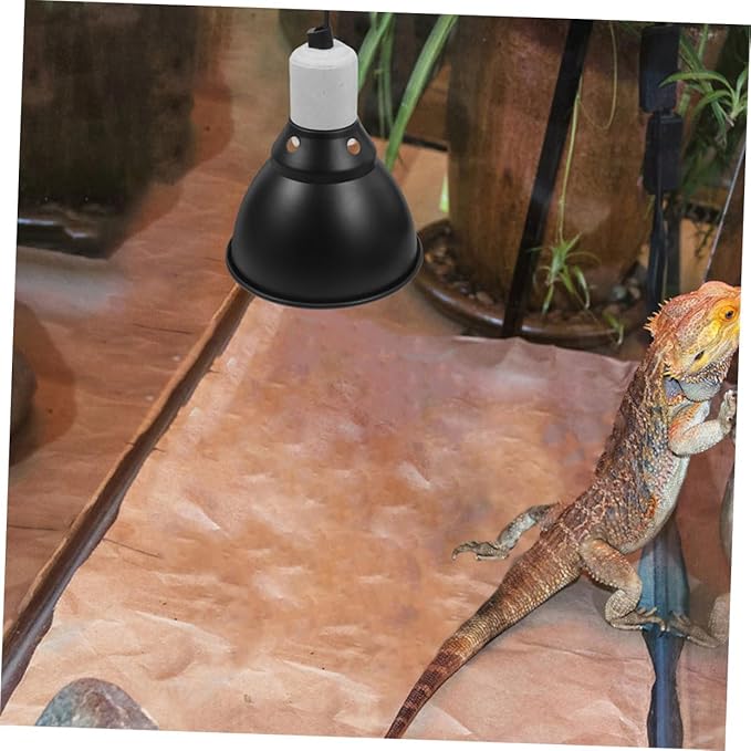 BESPORTBLE Reptile Heat Lamp Fixture with Switch Ceramic Bulb Holder for Bearded Dragons Turtles Snakes and Lizards Optimal Heat Light for Terrarium Health