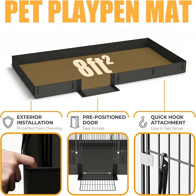 20 Planes Guinea Pig Cages Enclosed Hamster Cage with Door & Waterproof Liner, Expandable Cage for Guinea Pigs, Metal Wire Yard Fence Rabbit Cage