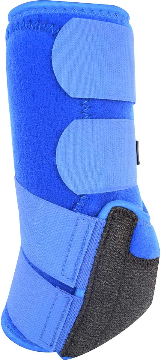 Classic Equine Legacy2 Support Boots, Front (Blue, Medium)