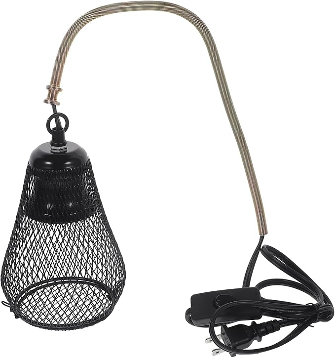 UKCOCO Pet Lamp Cover for Terrarium Decor Reptile Accessory Scale Mesh Cover Hook