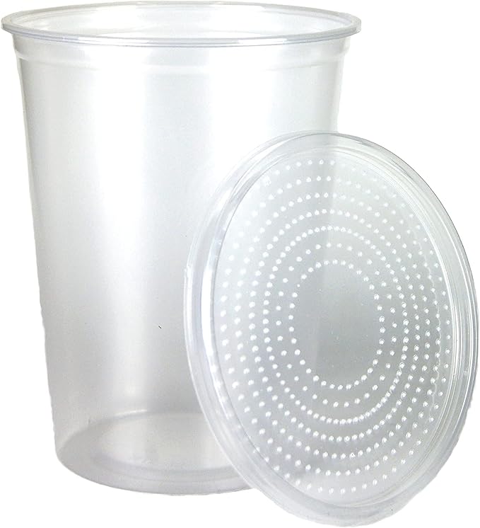 Josh's Frogs 32 oz Fruit Fly Cup and Vented Lid- 10 Pack