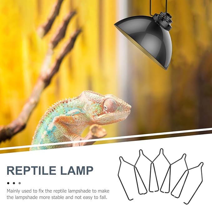 balacoo Reptile Removable Lampshade Clips 10pcs Iron Lampshade Clamps Safe Material Easy to Use for Lamps