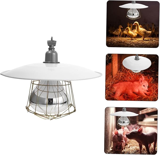 BESPORTBLE Poultry Heat Lamp Livestock Heater Pet Warmth Light Heat Preservation Lamp Clamp for Creatures
