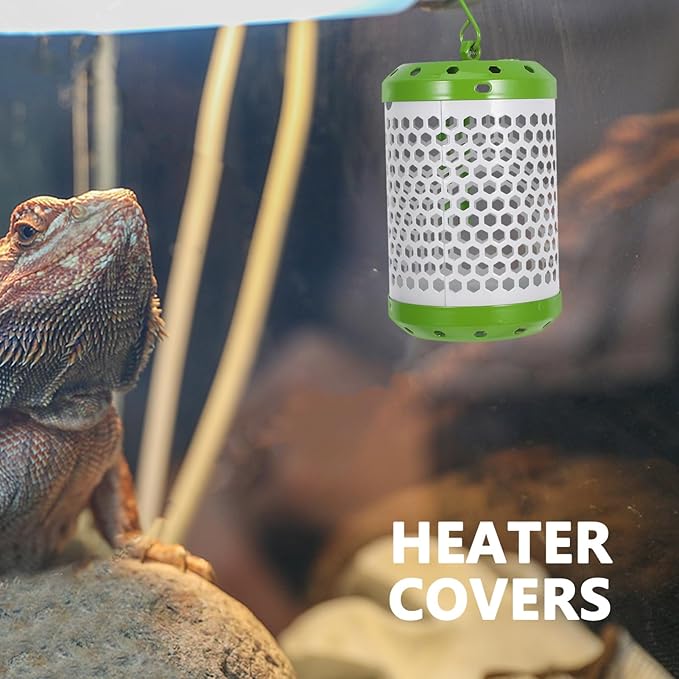 Abaodam Reptile Heat Lamp Fixture Adjustable Mesh for Lizard Snake Turtle and Safety Terrariums Easy to Install and Versatile Heating