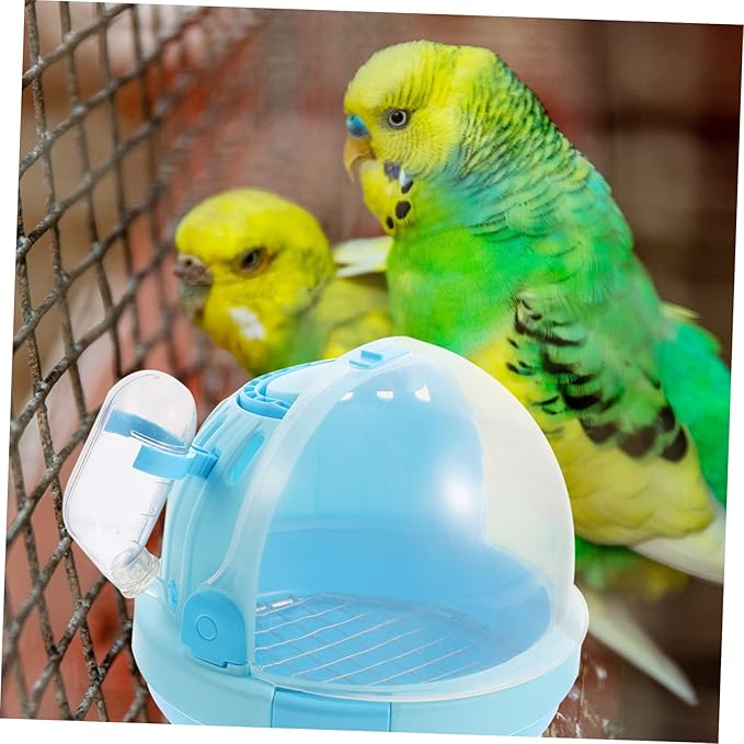 2PCS Portable Handheld Bird Carrier Cage Travel Cage for Parrots and Budgies Outdoor PET Bird Carrying Case Perch and Tray