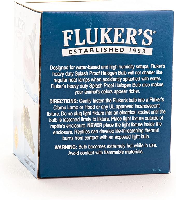 Fluker's Heavy, Duty Splash Proof Halogen Bulb for All Water Based Terrarium Animals, 90 Watt (Pack of 10)
