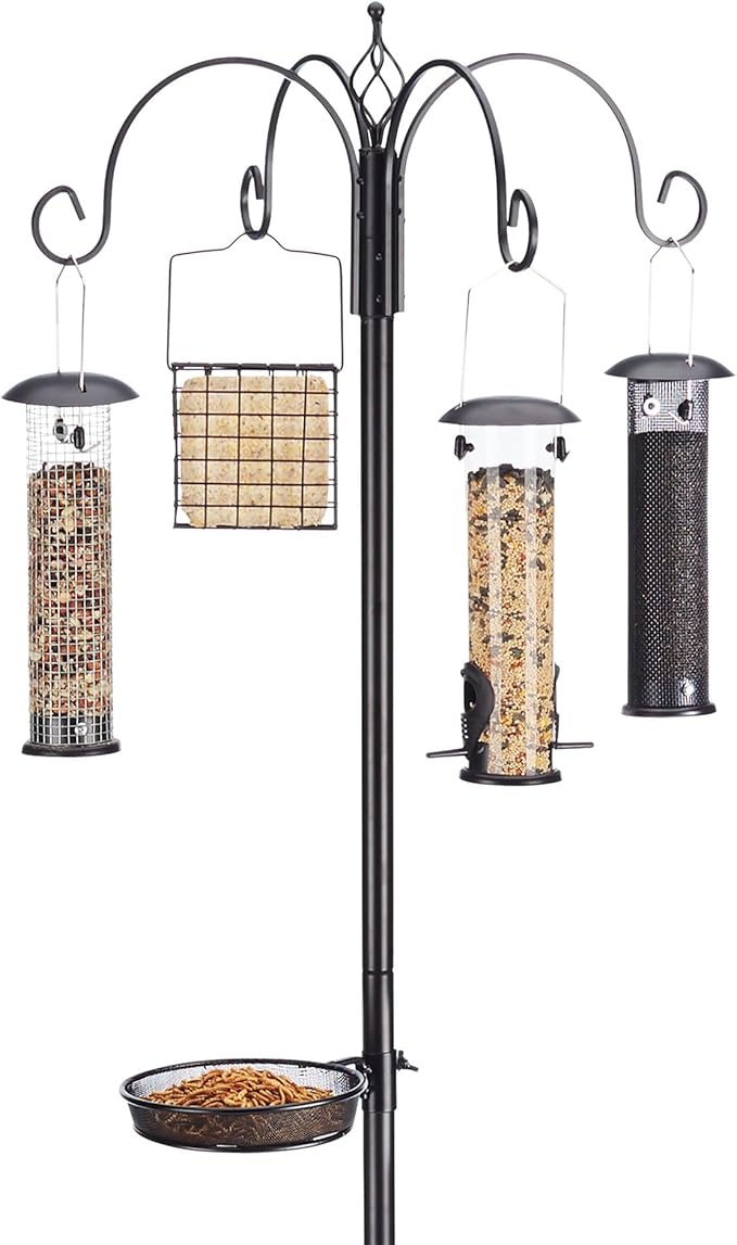 North States Bird 1862 Ultimate Station Birdfeeder, Black