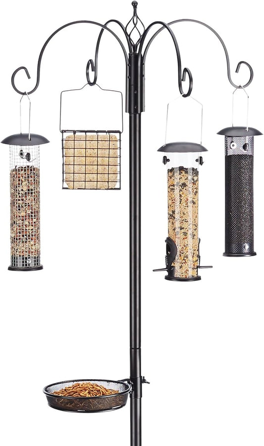 North States Bird 1862 Ultimate Station Birdfeeder, Black