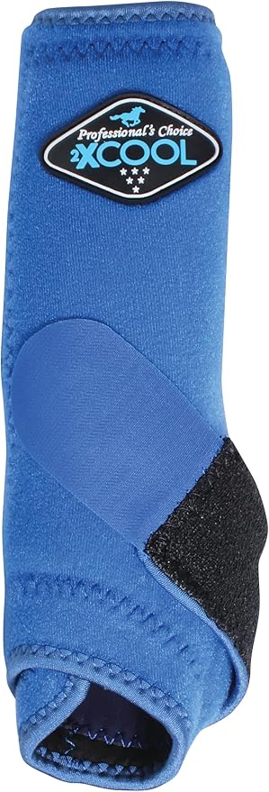 Professional's Choice 2XCOOL Sports Medicine Horse Boots | Protective & Breathable Design for Ultimate Comfort, Durability & Cooling in Active Horses | 2 Pack Large Royal Blue