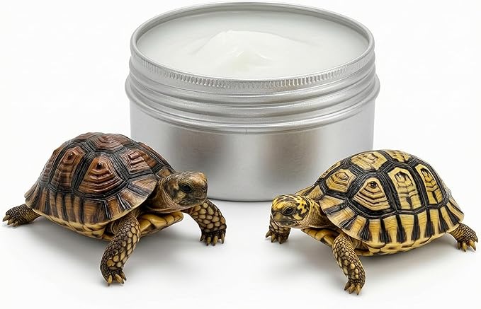 2.5 Oz roptoTortoise Shell Conditioner Cream – Shell Cleaner Balm for Restore Shine Polish and Repair for Sulcata Russian Desert Tortoise Turtle Protection and Care
